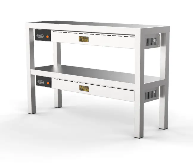 Merkproduct Combisteel Etagere | Keramisch Verwarmd | 2 Niveaus | 1200x300x650mm