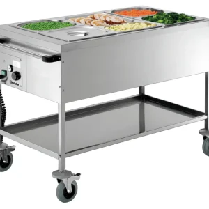 Bartscher Voedseltransportwagen | 3x 1/1 GN | 30°C/90°C | 230V | 650x1200x855mm Koop Online