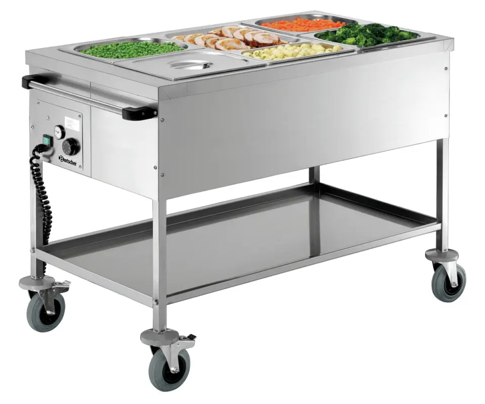 Bartscher Voedseltransportwagen | 3x 1/1 GN | 30°C/90°C | 230V | 650x1200x855mm Koop Online
