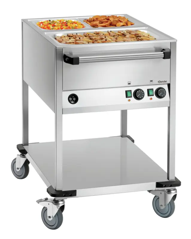 Uitverkoop Bartscher Voedseltransportwagen | WB2110 | 2x 1/1 GN | 655x900x910mm