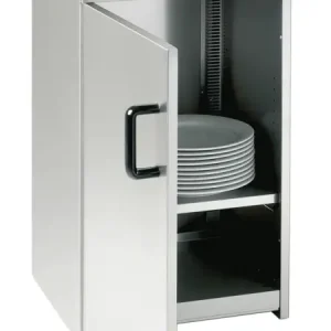 Populair Bartscher Warmhoudkast | RVS | 1 Deur | Cap. 55-60 borden | 230V | 450x495x855mm