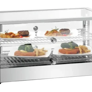 Bartscher Warmhoudvitrine | 6200 2 EK | 80L | 1kW | Sluitklep Beide Zijdes | 700x430x365mm Merkproduct