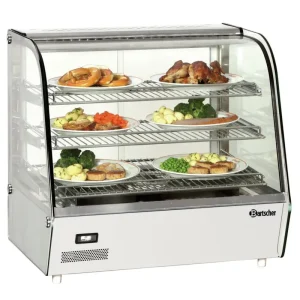 Must-Have Bartscher Warmhoudvitrine | Deli | Plus I | 120L | 1.1kW | Schuifdeuren Achterkant | 690x600x670mm