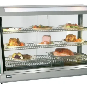 Finale Uitverkoop Bartscher Warmhoudvitrine | Deli III | 373L | Schuifdeuren Beide Zijden | 1200x480x790mm