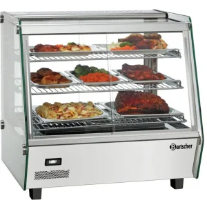 Bartscher Warmhoudvitrine | Deli Plus I-D | 120 Liter | 1.1 kW | Schuifdeuren aan beide zijden | 690x590x685mm Premium