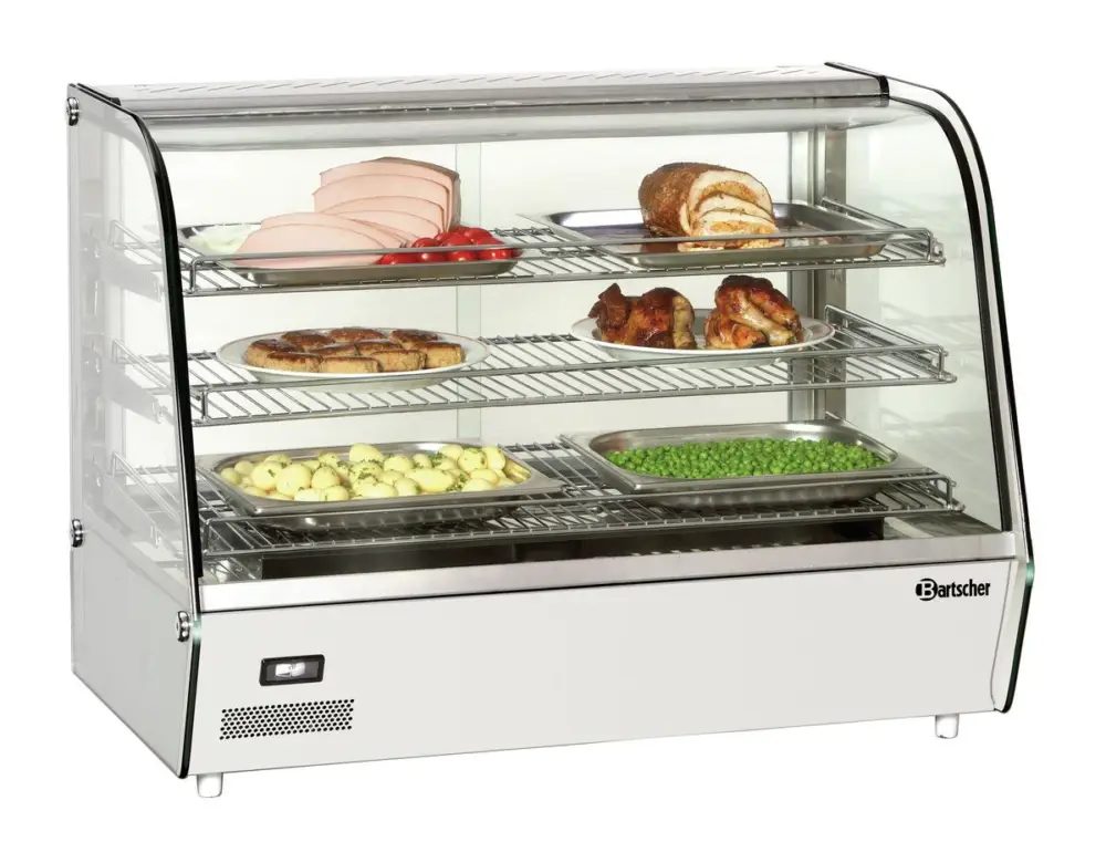 Bartscher Warmhoudvitrine | Deli Plus II | 160L | Schuifdeuren Achterkant | 870x585x685mm Nu Kopen