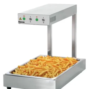 Bartscher Warmtebrug IHR1000 | 1/1 GN | Infrarood | Incl. RVS GN-Bak | 1000W | 335x570x505mm Weekendaanbieding