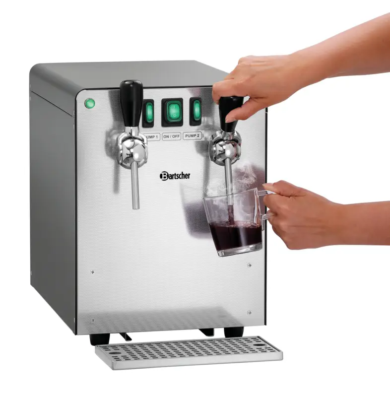 Gereduceerde Prijs Bartscher Glühwein Dispenser 1300 | 2 kranen | 130L/uur | 400V | 287x690x398mm