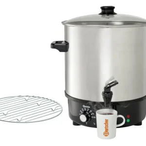 Finale Uitverkoop Bartscher Glühweinpan, heetwaterpan 25L, CNS