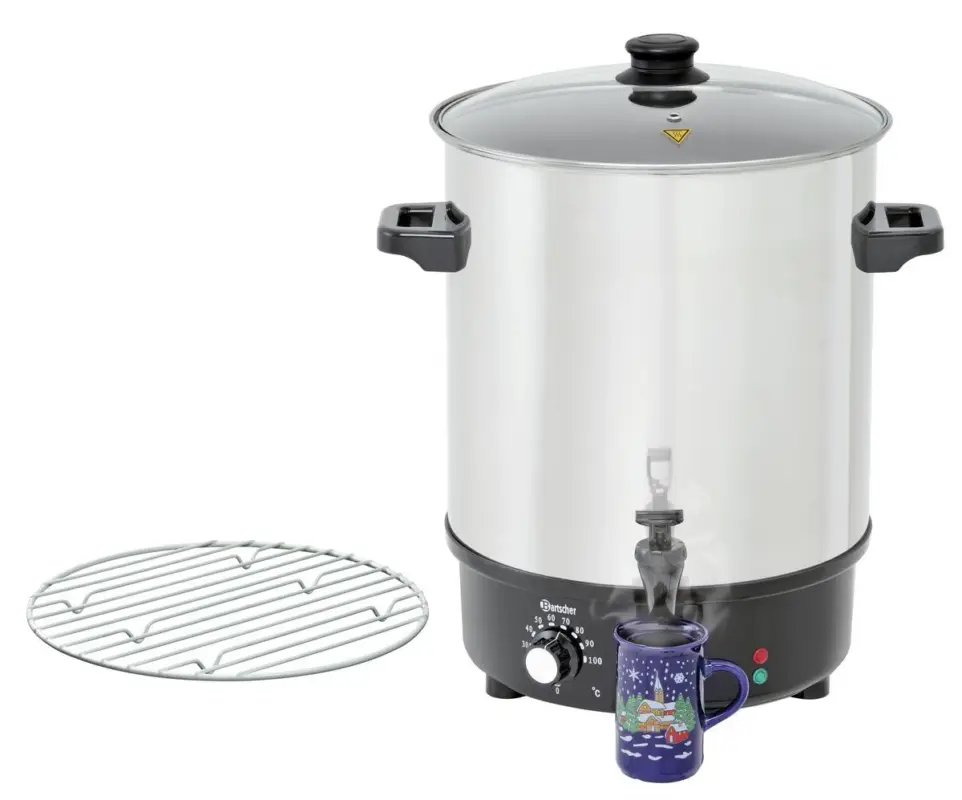 Flitsaanbieding Bartscher Glühweinpan, heetwaterpan 30L, CNS