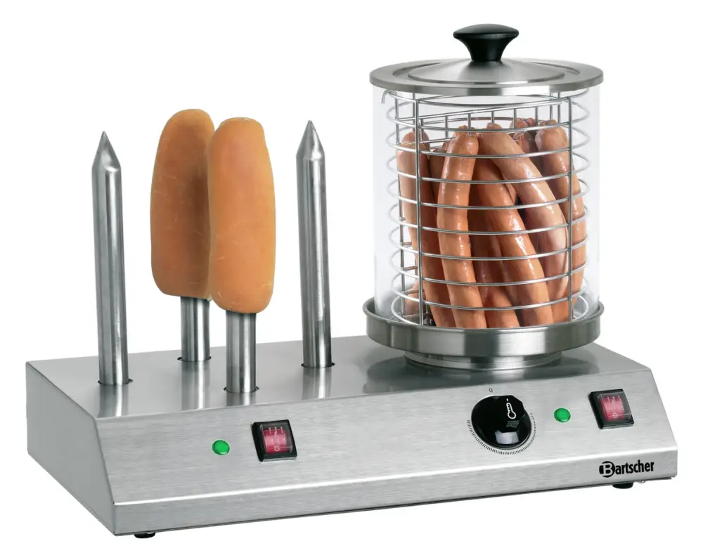Gratis Retour Bartscher Hotdog Koker | 4 Toaststangen | 230V | 500x285x390mm