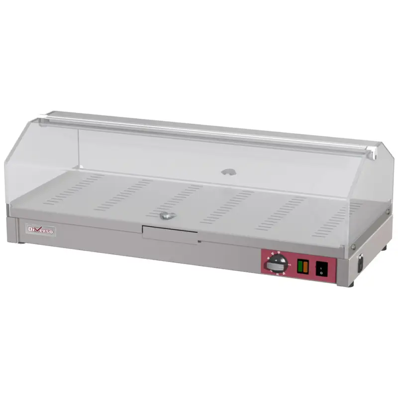 Gereduceerde Prijs Warmhoudvitrine | RVS | 30°c/60°c | 1 Niveau | 230v | 800x355x270mm