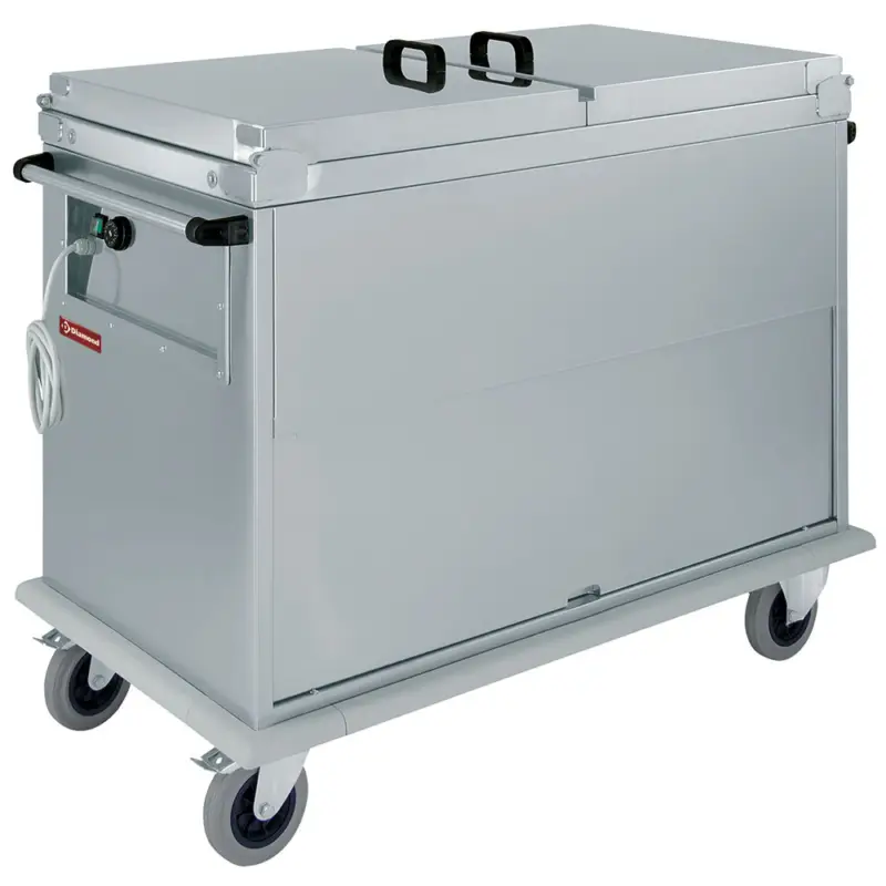 Aanbieding Bain-marie-wagen 3x GN 1/1, Met Deksels, Kast Met Draaideur