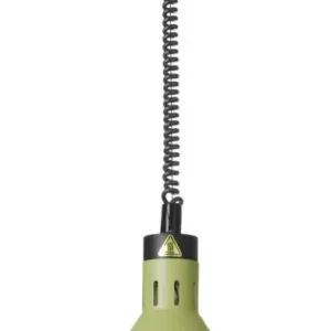 Superprijs Hendi Warmtelamp | Conisch | Groen | Verstelbaar Snoer | 230V/250W | Ø275xH250mm