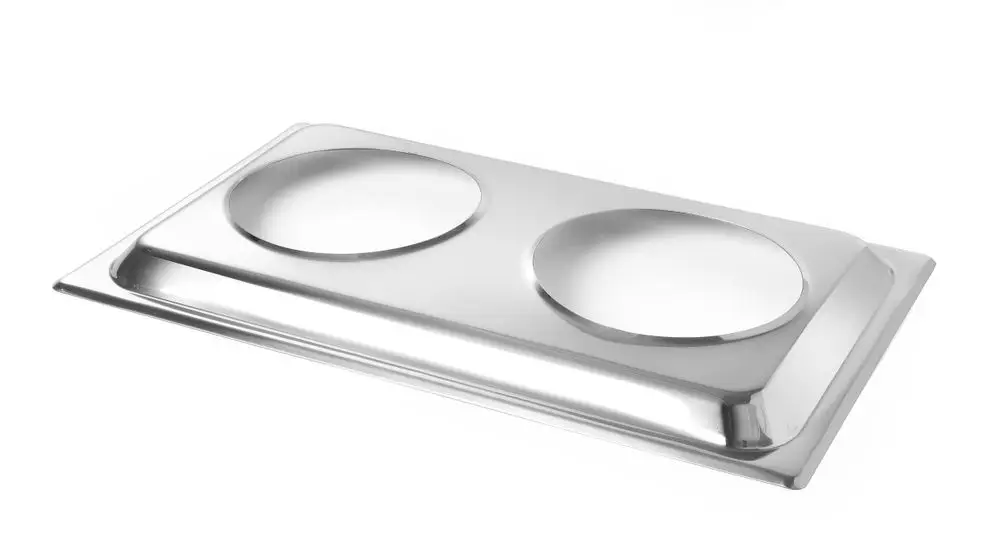 Lage Kosten Opzetstuk Voor 2 Bainmariepannen, Hendi, Opzetstuk, GN 1/1, 530x325x(h)30mm