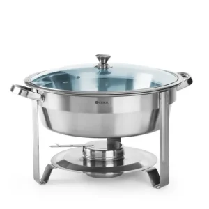 Meest Verkocht Chafing Dish – Rond, Hendi, Kitchen Line, 3,5L, ø390x(h)270mm