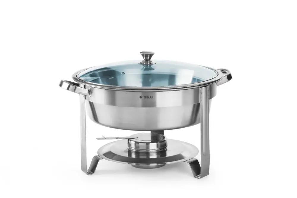Meest Verkocht Chafing Dish – Rond, Hendi, Kitchen Line, 3,5L, ø390x(h)270mm