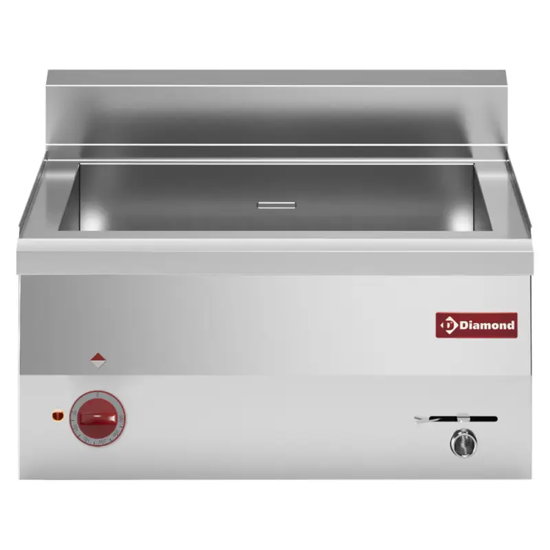 Diamond Bain-Marie | PRO 600 | 1x 1/1 GN + 2x 1/4 GN | 30°C/90°C | Aftapkraan | 3kW | 230V | 600x600x280/400mm Betaalbaar