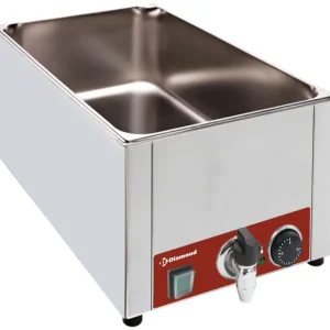 Diamond Bain-marie Elektrisch | GN 1/1 | 150mm diep | 0–90°C | Met aftapkraan | 530x330x240mm Populair