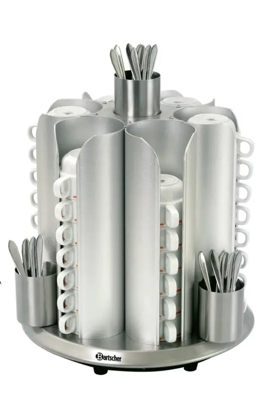 Direct Verzonden Bartscher Kopjesverwarmer | Cap. 48 Kopjes | 230V | 360x360x415mm