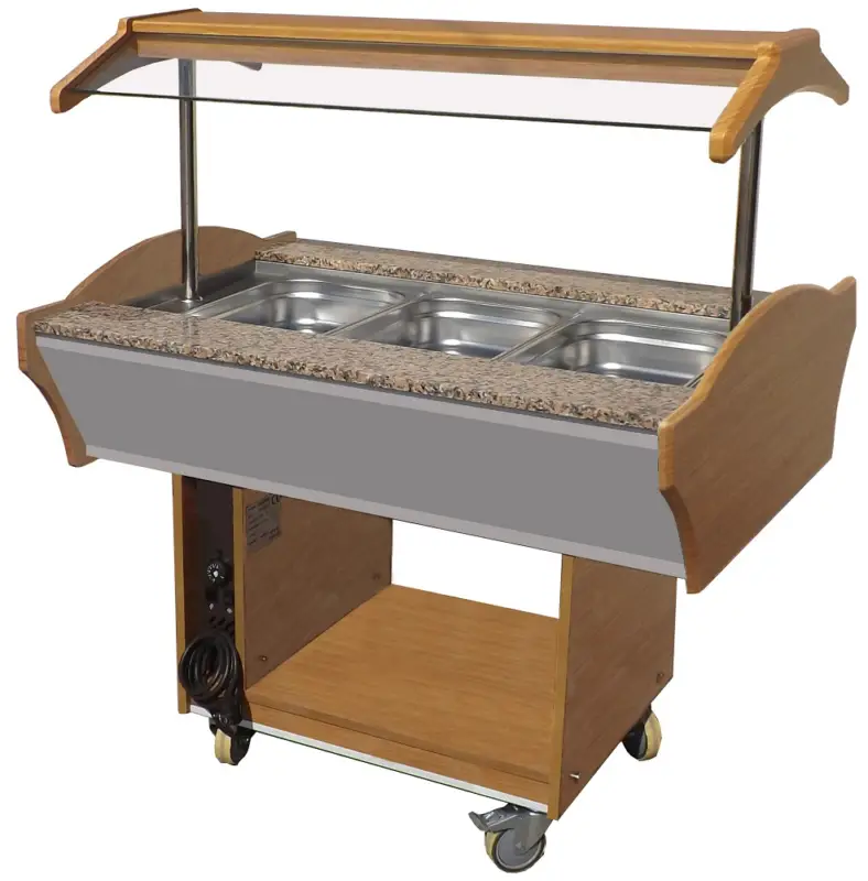 Combisteel Warm Buffet GN 3x 1/1 | 230V | LED Verlichting | 1200x900x850/1350mm Nu Kopen