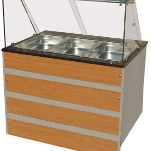 Combisteel Warm Buffet GN 3x 1/1 | Led Verlichting | 1070x800x850/1350mm Tijdelijk Beschikbaar