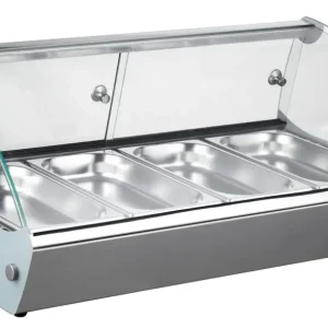 Combisteel Warmhoudvitrine | 4 X 1/3 GN | 230v | 840x395x270mm Hete Deal