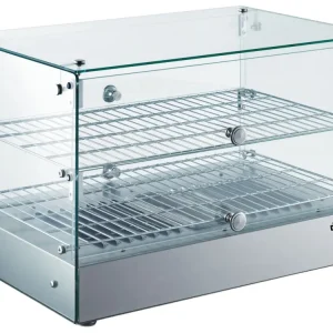 Combisteel Warmhoudvitrine 50L | 230v | Rechte Uitvoering | 2 Roosters | 554x361x376mm Koop Online