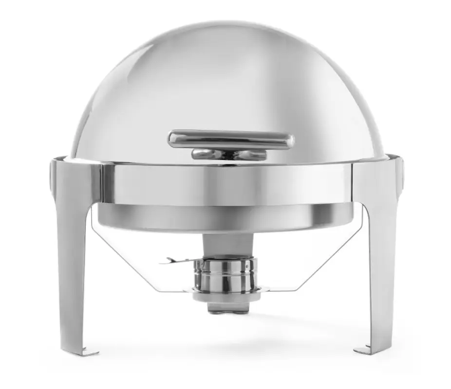 Snelle Levering Rolltop-chafing Dish – Rond, Hendi, 5,6L, 510x540x(h)480mm