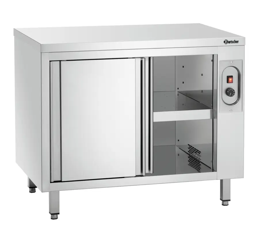 Betaalbaar Bartscher Warmhoudkast | RVS | 2 Schuifdeuren | 20°C/80°C | 2kW | 1000x700x850mm