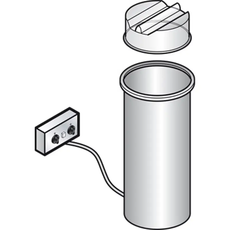 Alleen Vandaag Verwarmde Bordenlowerator (met Deksel), Capaciteit 50-60 Ø 190-260mm