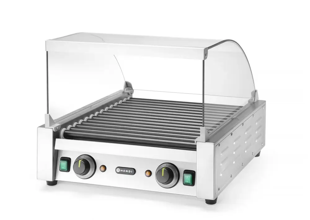 Glazen Cover Voor Worstenroller Grill, Hendi, Voor Worstenroller Grill 14 (268735), 470x591x(h)250mm Shop Nu