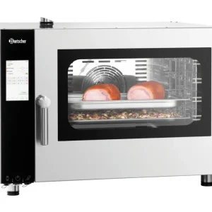 Bartscher Combisteamer Silversteam2 P-5110D | 5 Niveaus | 50°C/300°C | 400V | Touchscreen | 905x840x680mm Merkproduct