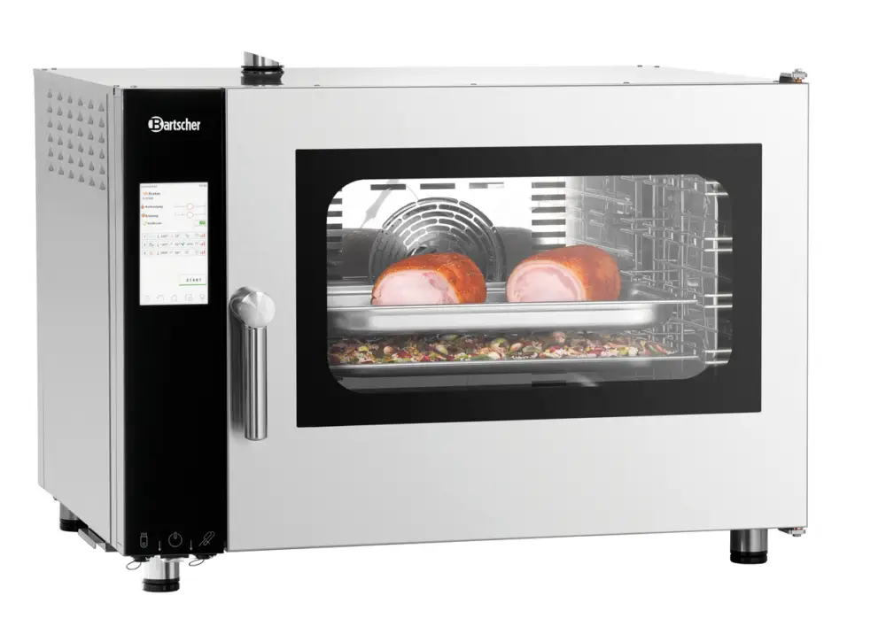 Bartscher Combisteamer Silversteam2 P-5110D | 5 Niveaus | 50°C/300°C | 400V | Touchscreen | 905x840x680mm Merkproduct
