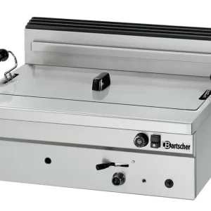 Bartscher Deegwaren-/Visfriteuse | SERIE BF | Gas | 20L | 120°C/190°C | 14kW | Piëzo Ontsteking | Aftapkraan | 700x585x390mm Direct Beschikbaar