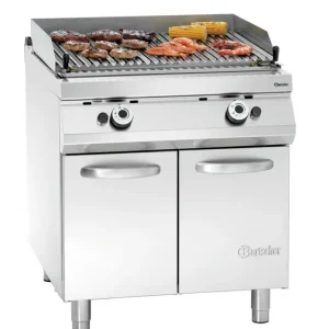 Bartscher Lava Gasgrill OO | Serie 900 | Gas | V-rooster | 24 kW | 800x900x900mm Weekendaanbieding