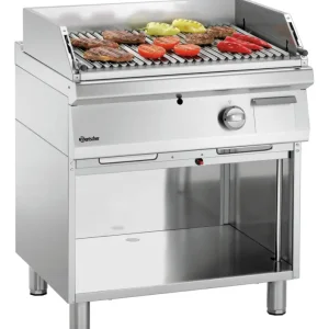 Bartscher Lavasteengrill Serie 700 | 700VR G180 | Gas | V-Rooster | 18kW | 800x700x850mm Aanbieding