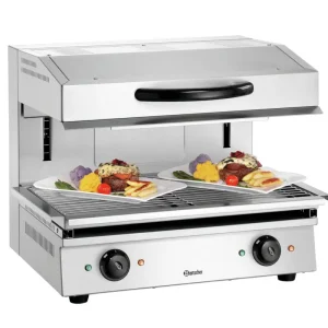 Beperkt Aanbod Bartscher Lift-Salamander 600-2Z | 2 Verwarmingszones | 400°C | RVS | 600x540x530mm