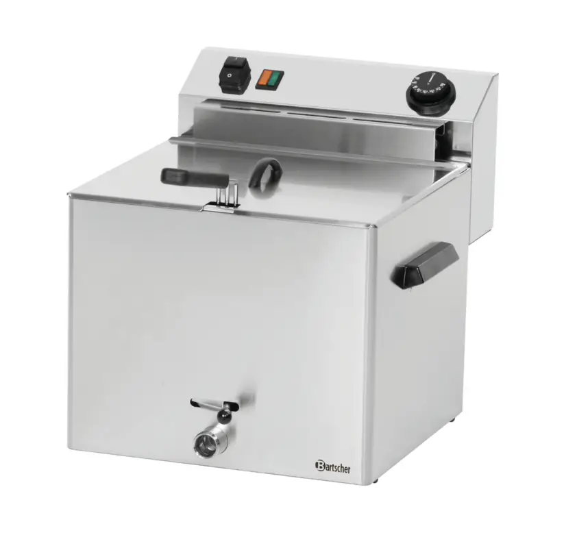 Bartscher Friteuse | PROFESSIONAL I | Elektrisch | 10L | 50°C/190°C | Aftapkraan | 8.1kW | 400V | 390x450x375mm Bestel Nu