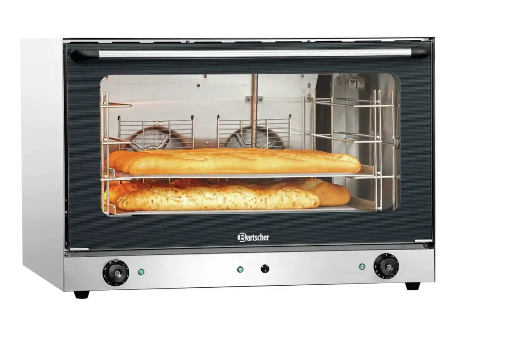 Bartscher Heteluchtoven | Serie AT | 4 Niveaus EN600x400 | 50°C/300°C | 400V | Handmatige Bevochtiging | 835x800x570mm Direct Verzonden