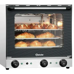 Bartscher Heteluchtoven AT120 | 230V | 2,7kW | 4 Platen | Convectie, Grill & Stoomfunctie | 600x610x580mm Express Levering