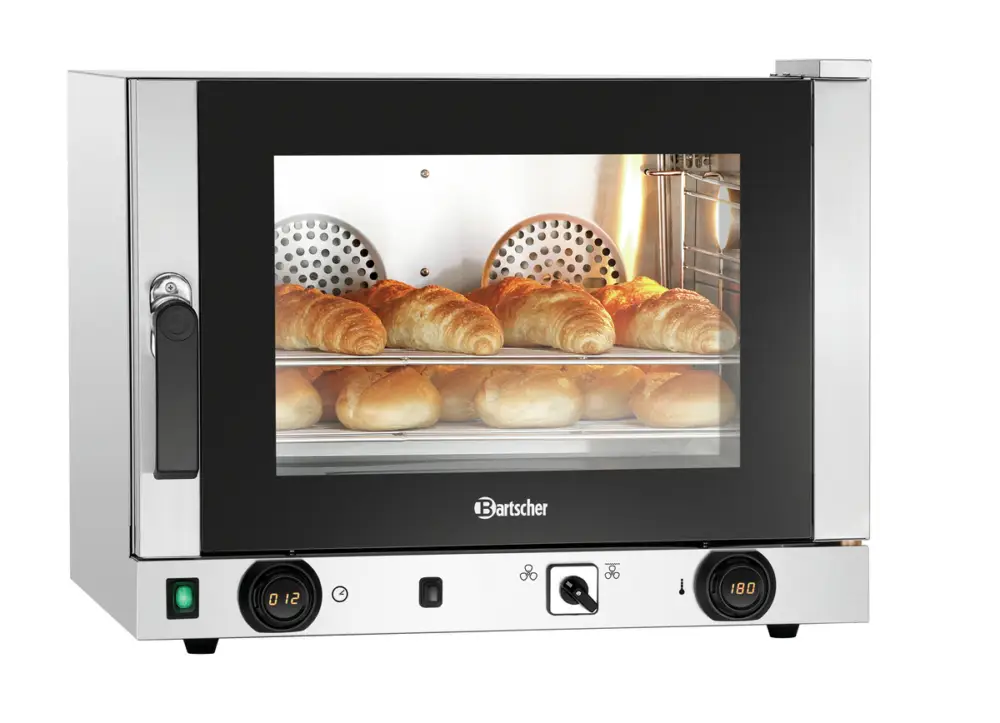 Rechtstreeks Van De Fabrikant Bartscher Heteluchtoven AT230-MDI | 4 niveaus 1/1 GN | 50°C-300°C | 230V | Handmatige bevochtiging & grillfunctie | 700x675x550mm