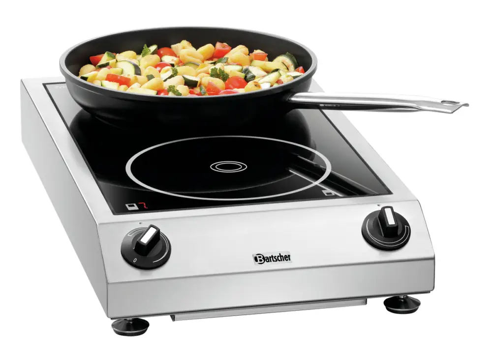 Weekendaanbieding Bartscher Inductie-kooktoestel ITH 35ZS-210 | 2 Kookpitten | 3,5kW | SCHOTT CERAN® | 340x590x110mm