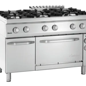 Bestel Nu Bartscher Gasfornuis 70060 EB11 | 6-pits | Elektrische Convectieoven | 1200x700x850mm