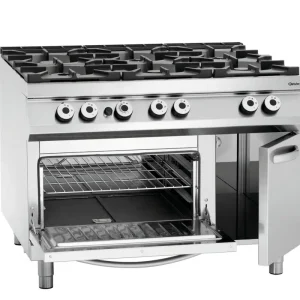 Betaalbaar Bartscher Gasfornuis GO NS | 6 Kookpitten | Gasoven 2/1 GN | 45,5 kW | 1200x900x900mm
