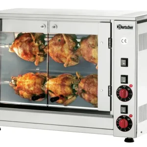 Bartscher Kippengrill P6 | 6 kippen | 2 spiesen | 230V | 700x360x530mm Shop Nu