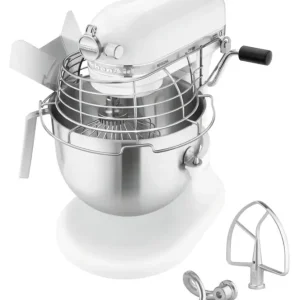 Bartscher KitchenAid 5KSM7990XEWH Spiraalmixer | Wit | 6.9L | Vaste Kom | 230V | Komlift | 287x371x417mm Speciale Aanbieding