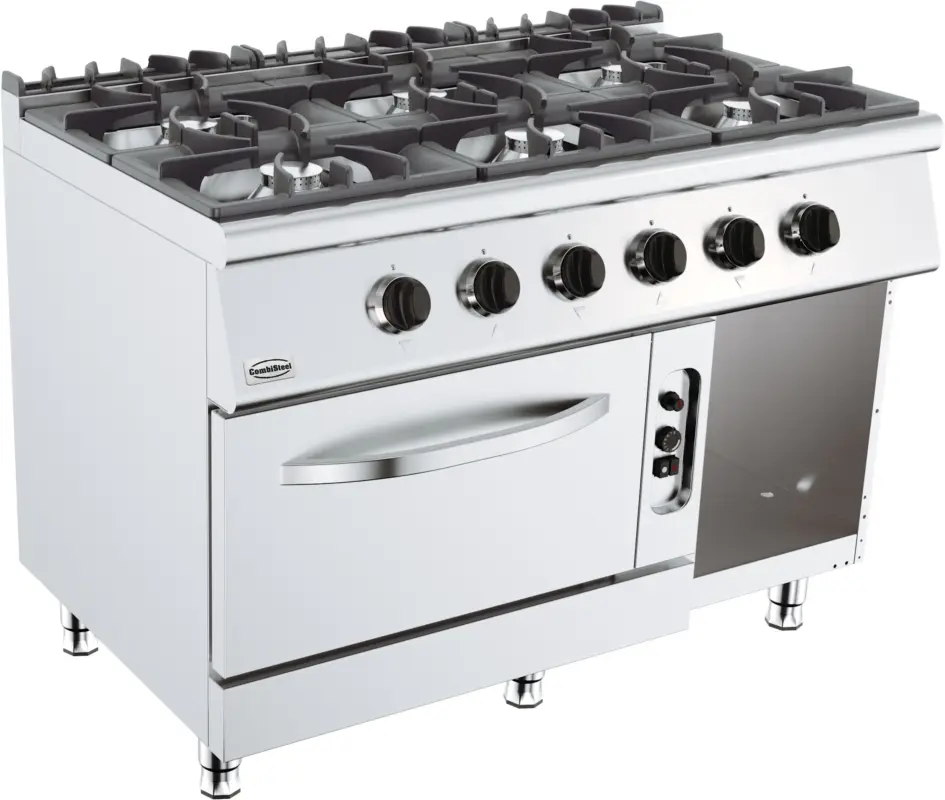 Favoriet Base 700 Gasfornuis 6 Br. Met Gasoven