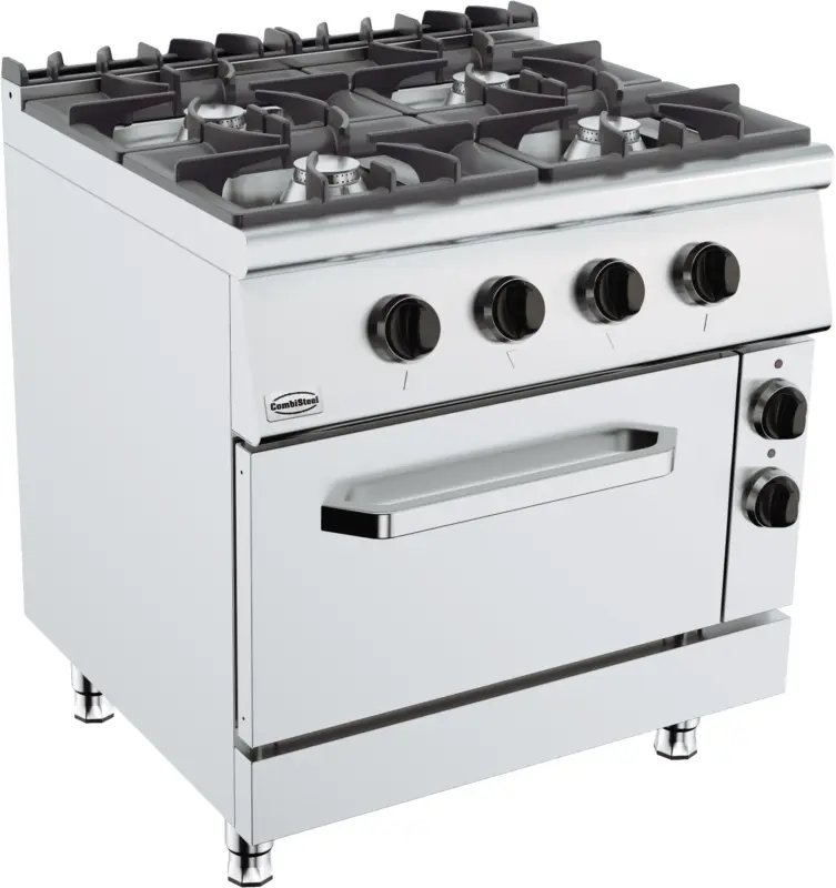 Base 900 Gasfornuis 4 Br. Met Elektrische Oven Laatste Versie