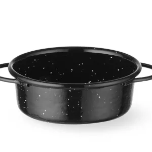Braadpan “fuente”, geëmailleerd, HENDI, Zwart, ⌀100x(H)40mm Koopje